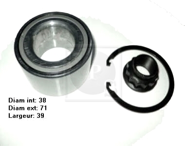 - T470A14 ROULEMENTS DE ROUE AVANT T470A14 : ROULEMENTS DE ROUE AVANT
