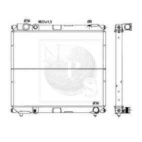 Radiateur du moteur NPS S156I12