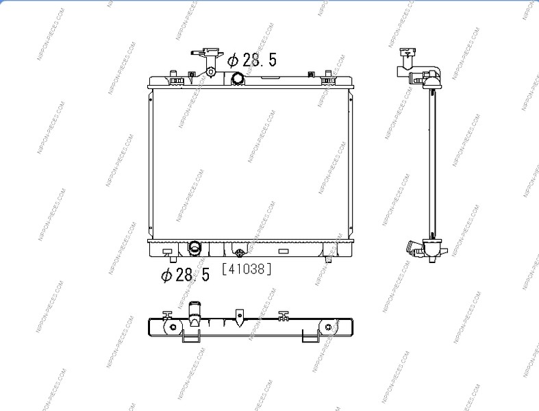 Radiateur du moteur NPS S156I56