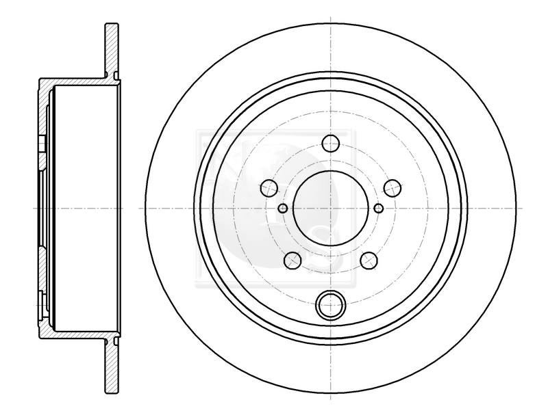 Jeu de 2 disques de frein NPS S331U10