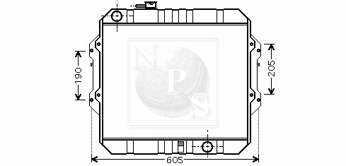 Radiateur du moteur NPS T156A119