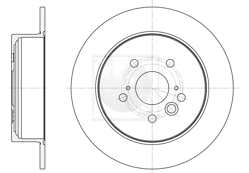 Jeu de 2 disques de frein NPS T331A44