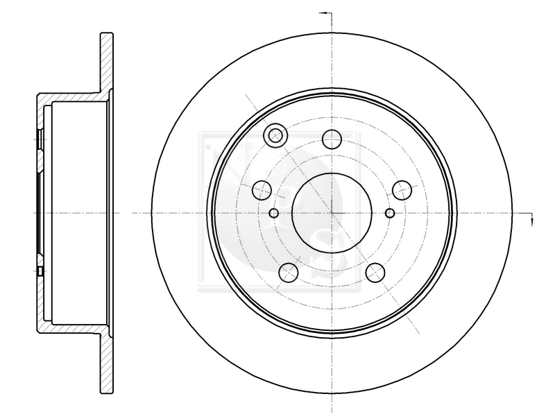 Jeu de 2 disques de frein NPS T331A47
