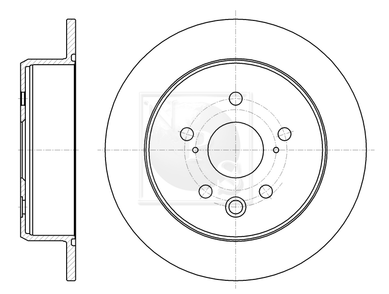 Jeu de 2 disques de frein NPS T331A54