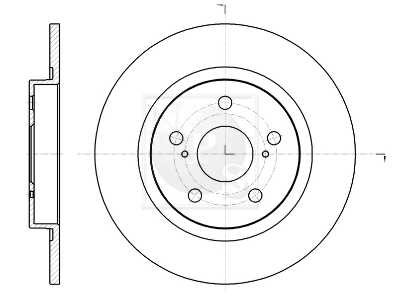 Jeu de 2 disques de frein NPS T331A58