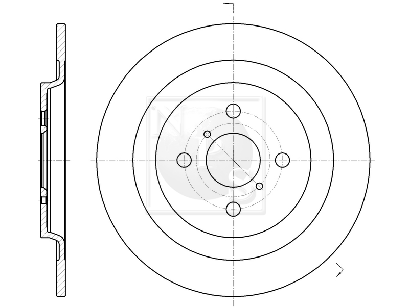 Jeu de 2 disques de frein NPS T331A59