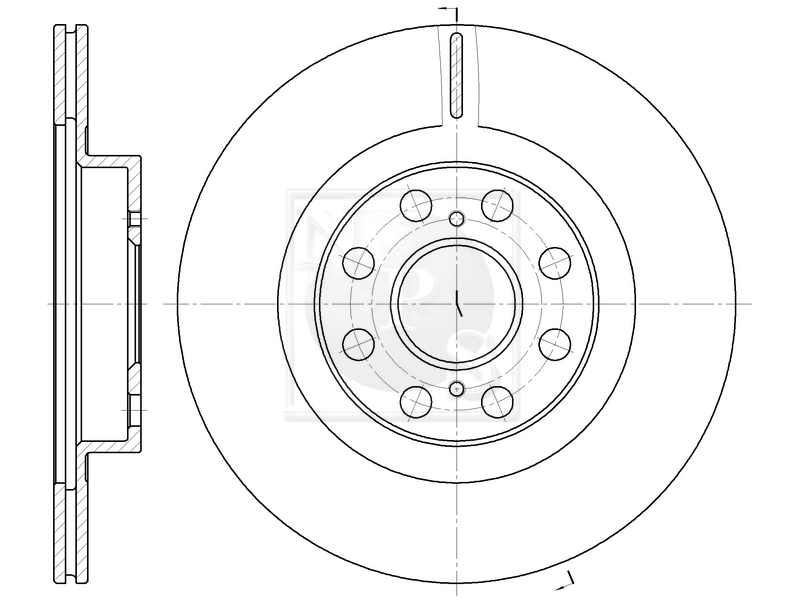 Jeu de 2 disques de frein NPS T331A60
